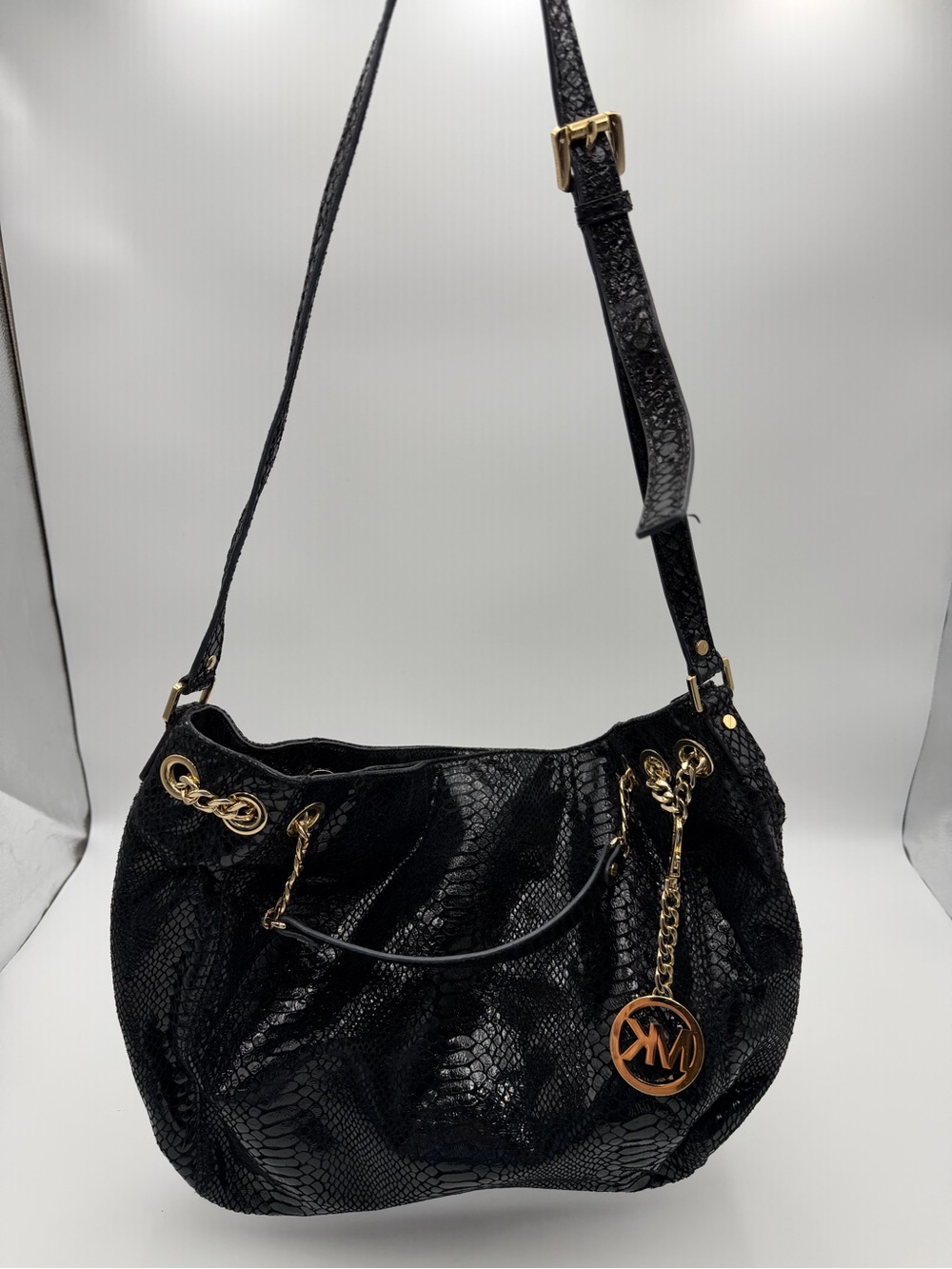 Michael Kors Python Embossed Hobo - Picture 1 of 4